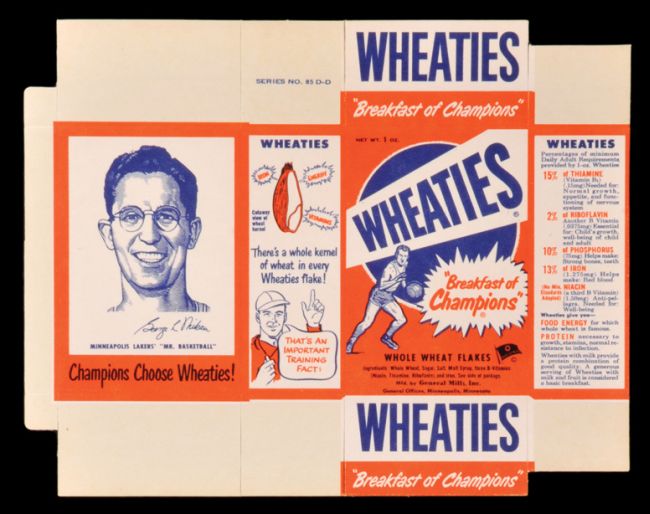 1951 Wheaties Mikan